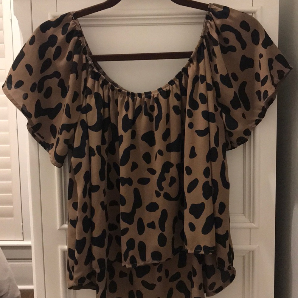 Animal print top